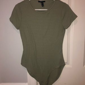 Army green body suit